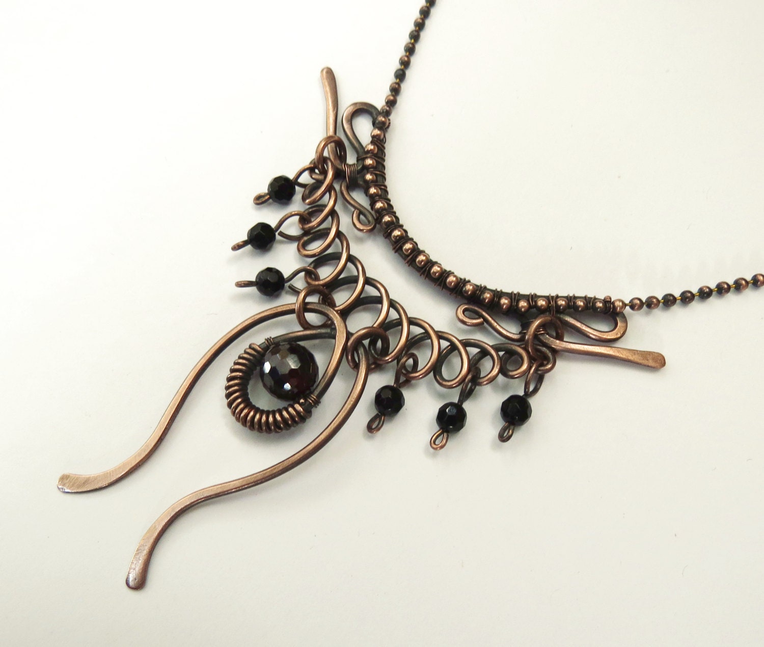Copper Pendant/Necklace Handmade by GloriousFrog on Etsy