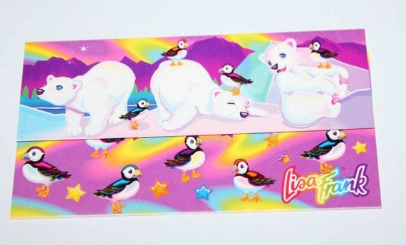 Lisa Frank Roary Polar Bear Postalette by talltreasures on Etsy