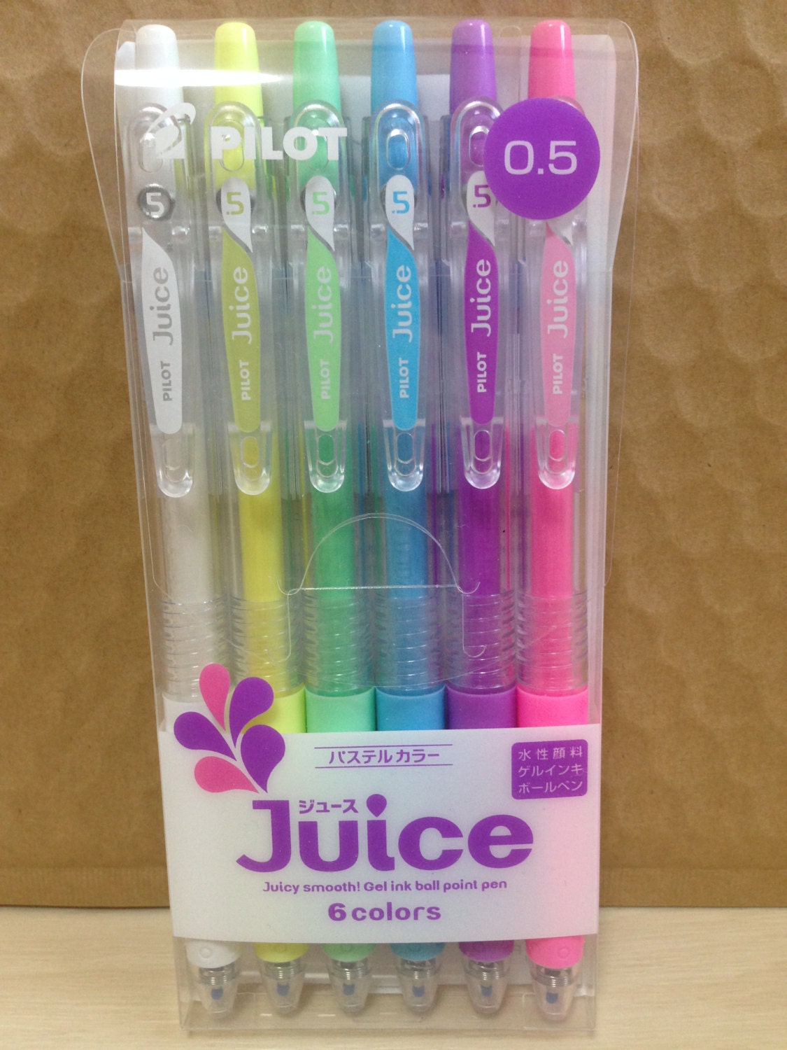 Pilot JUICE Gel Ink Ballpoint Pen 0.50m 6 Colors Set