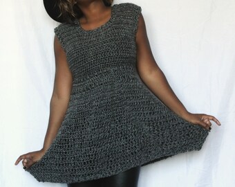 The Cold Nights Crochet Dress Pattern. Instant Download!