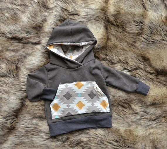 7 oz Infant/Toddler Hoodie with Kangaroo Pocket Charcoal and