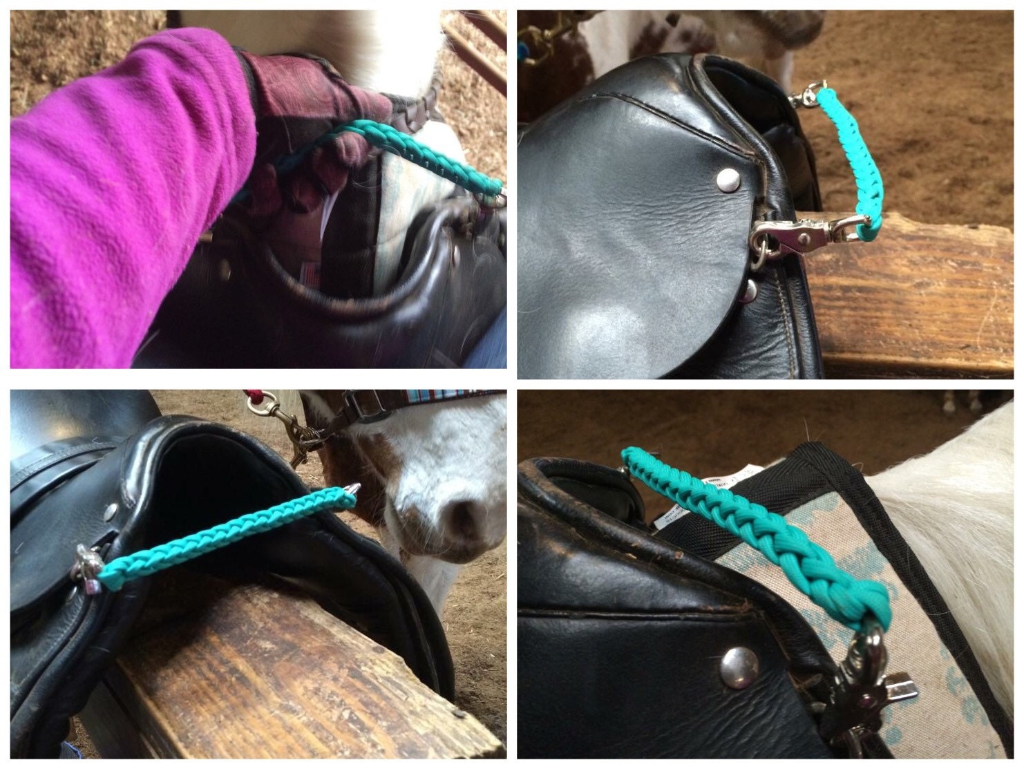 Paracord Grab Strap for English Saddle