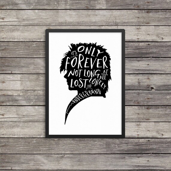 Labyrinth Print labyrinth poster Jareth quote poster print