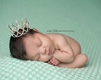 princess crown, newborn photo prop, photography prop, Newborn Crown - Photo Prop | Tiara - Diana