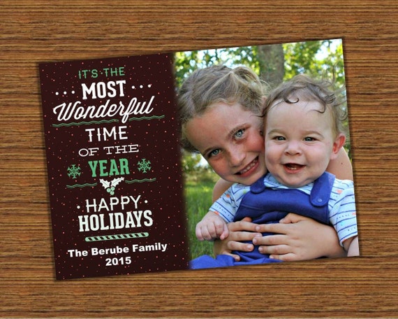 FREE SHIPPING Photo Christmas Cards Holiday Photo Card