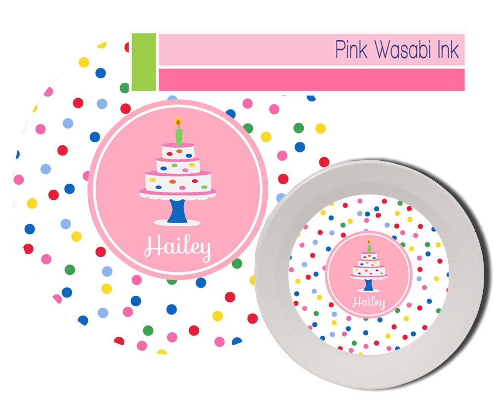 Birthday Plate Bowl Set Personalized Plate Bowl Kids