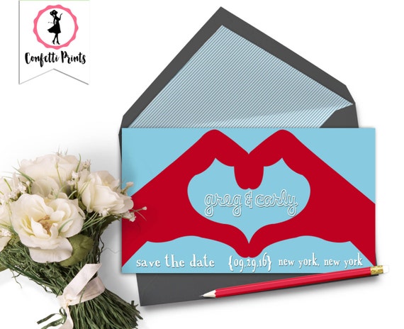 Save The Date Magnet | Printable Save The Date | Save The Date Postcard | Funny Save The Date | Wedding Announcement - HANDY Il_570xn
