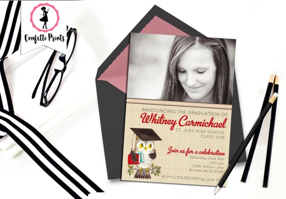 Graduation Announcement | Graduation Invitation | Senior Graduation | Graduation Party Invitation - LOOK WHO'S GRADUATING Printable Il_570xn