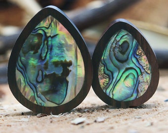 Abalone Teardrop Plug
