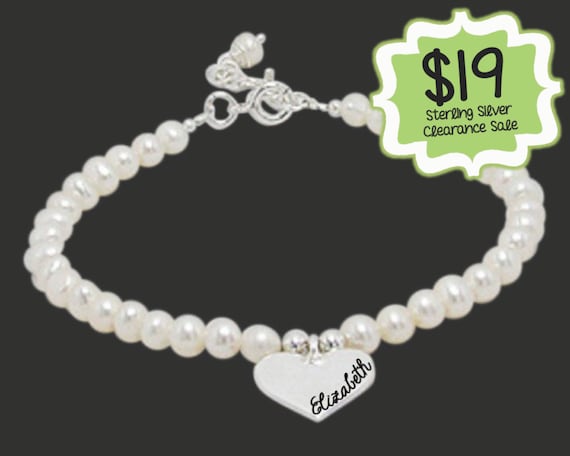 Valentines | Valentines Day | Valentines Gift | CLEARANCE SALE | Personalized Heart Bracelet | Heart Charm Bracelet | Korena Loves