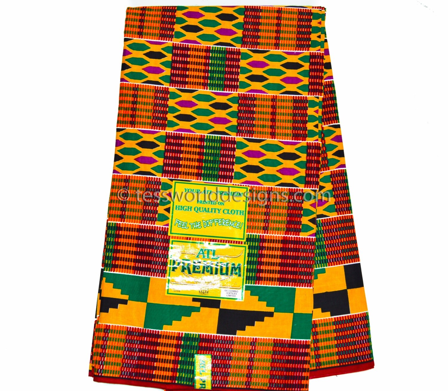 Original kente cloth Print/ ATL Made in Ghana/ African Fabric