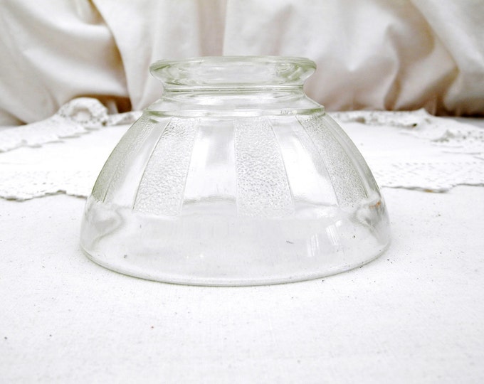 Vintage French Clear Glass Cafe au Lait Bowl, French Decor, Shabby Chic Decor, French Country Cottage, Coffee Bowl, Tableware, Retro Home Vintage French Clear Glass Cafe au Lait Bowl, French Decor, Shabby Chic Decor, French Country Cottage, Coffee Bowl, Tableware, Retro Home