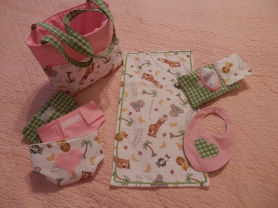 Bitty Baby or any 15 doll Handmade Diaper Bag by MyMermaidKisses