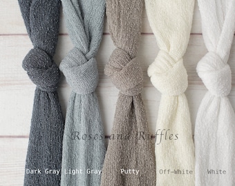 Newborn Stretch Wraps - Multiple Colors - Ready to Ship Stretchy Newborn Knit Wraps - Swaddle Wraps - Newborn Prop Wraps - Stretch Wraps
