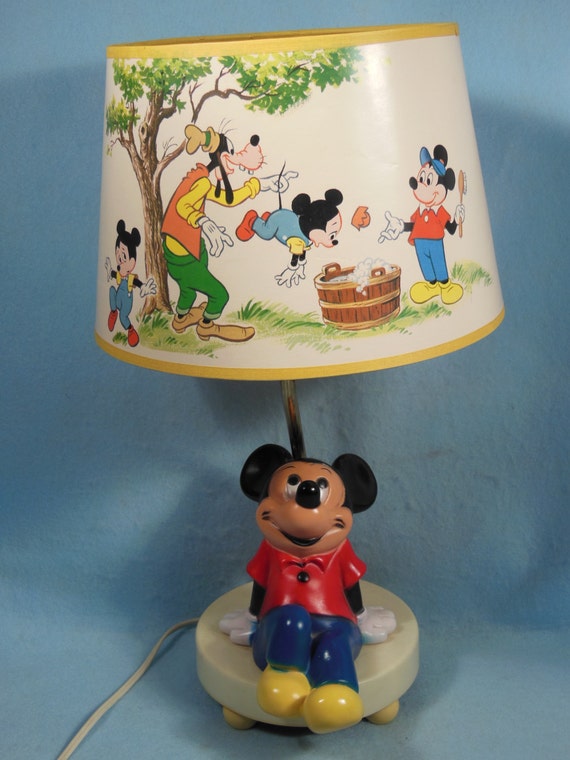 VintageWalt Disney ProductionsMickey Mouse Lamp and
