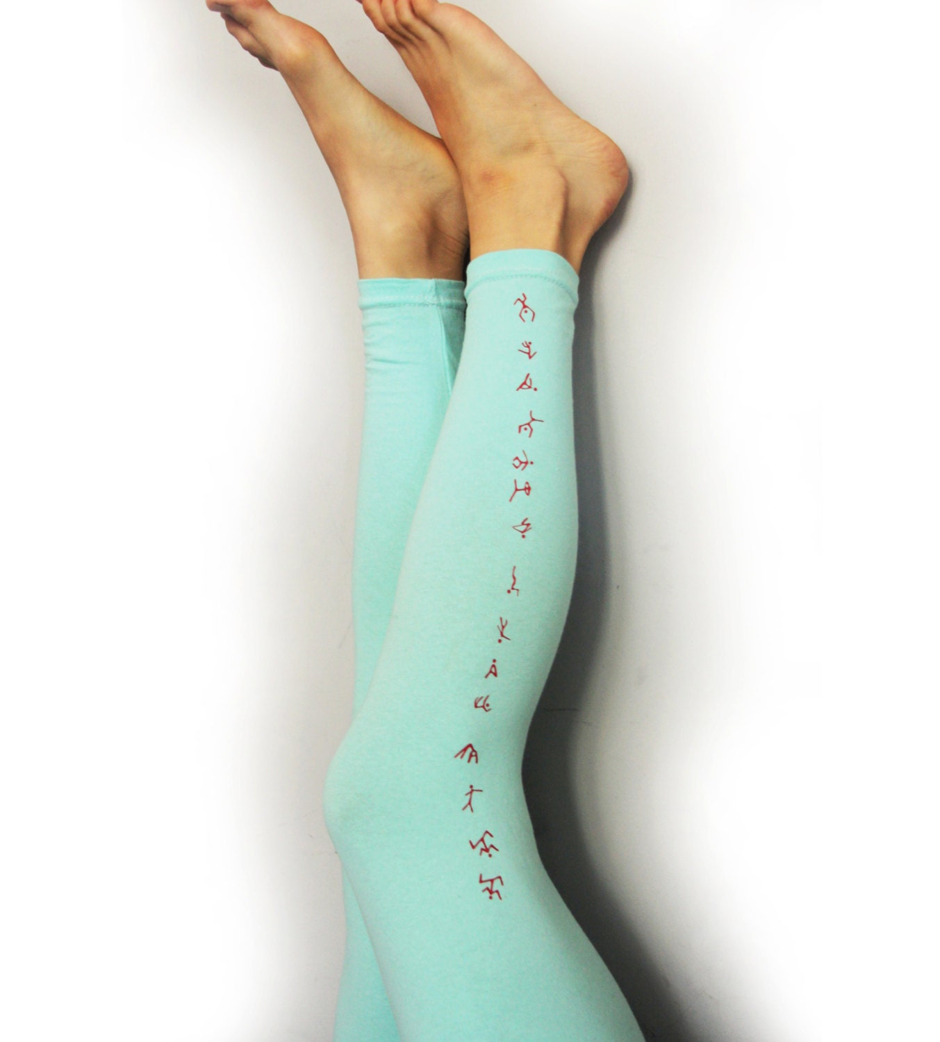 Mint funky leggings women leggings unique footless tights