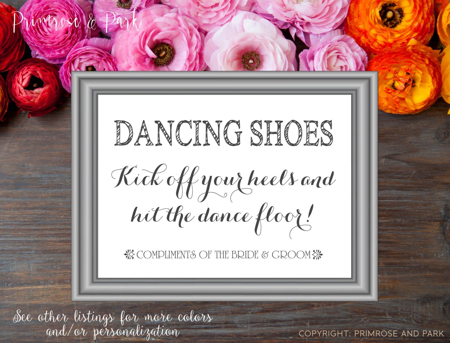 Flip Flop Basket Sign // Wedding Signage // Printable Digital