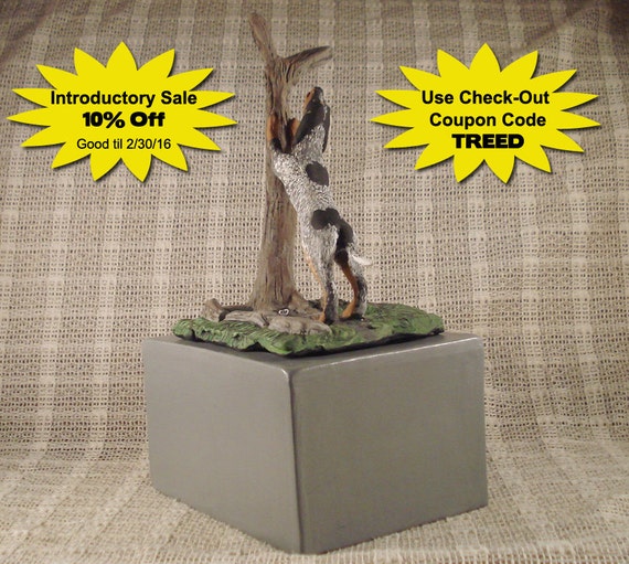 bluetick coonhound figurine