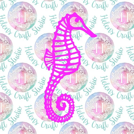 Seahorse SVG cutting file for silhouette cameo and cricut cut