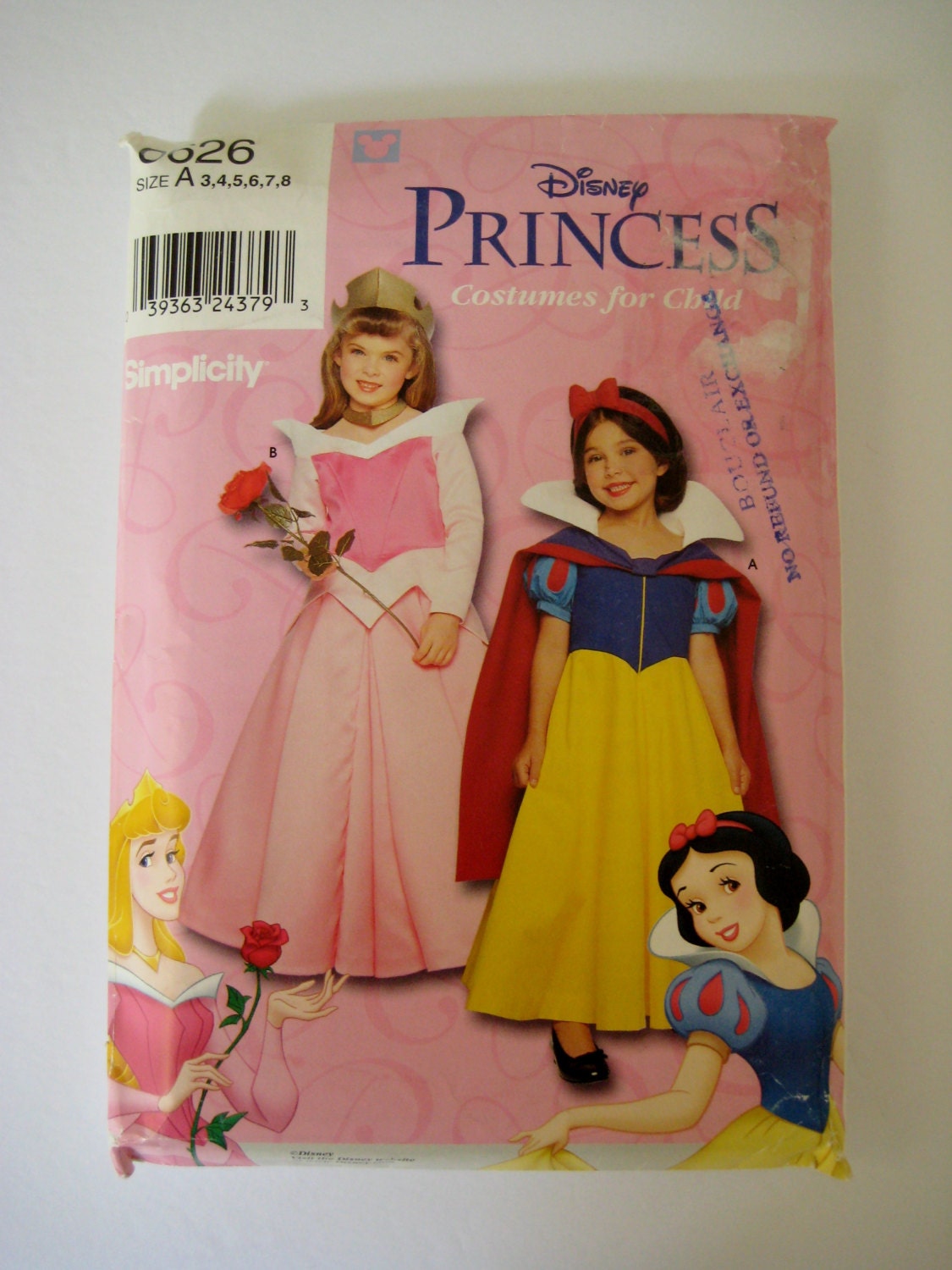 Simplicity Sewing Pattern 9384 Disney Princess Costume Snow