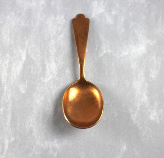Small Vintage Copper Spoon Altered Art Spoon 1