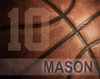 Personalized basketball gifts, Team Gifts, Basketball art, Game room art, Basketball gift, Boys room art, Canvas, teen decor// Basketball