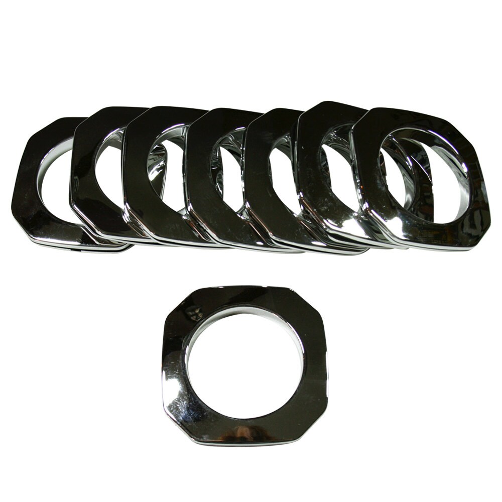 8 1 7/8 15 Chrome Square Plastic Grommets