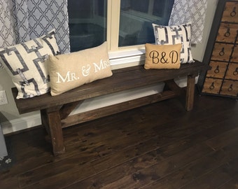 Rustic Farmhouse Bench - Austin, TX Local Delivery or Pickup Only