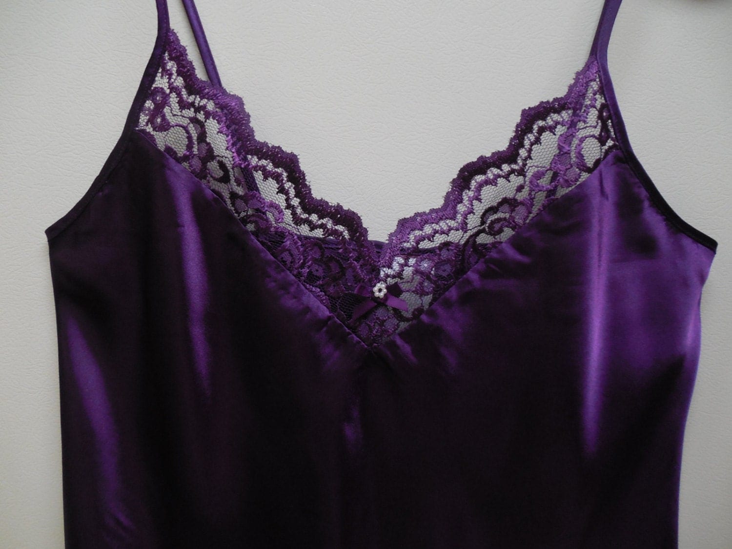 purple camisole purple cami top satiny lingerie purple