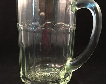 Heavy glass pitcher | Etsy