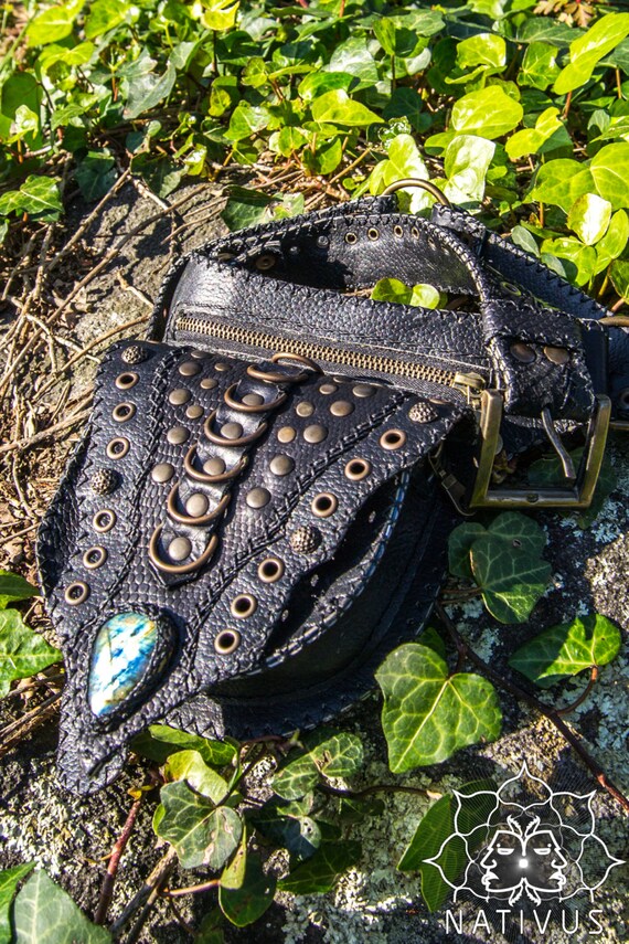 APACHE Waist Bag // Tribal Leather Accessories Made to Order