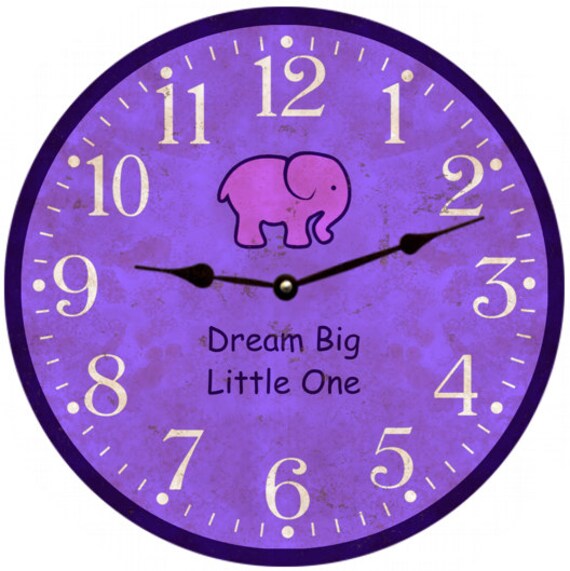 Baby Girl Nursery Clock