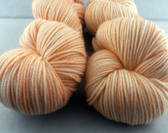 Apricot - Hand Dyed Superwash Merino DK Yarn