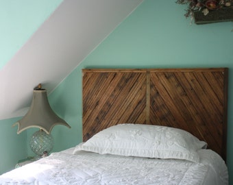 Wood Paneled Headboard