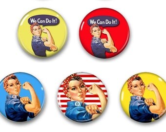 Rosie The Riveter Magnets - Rosie The Riveter Gift -Rosie The Riveter Magnet - Locker Magnet - Locker Magnets - Fridge Magnets