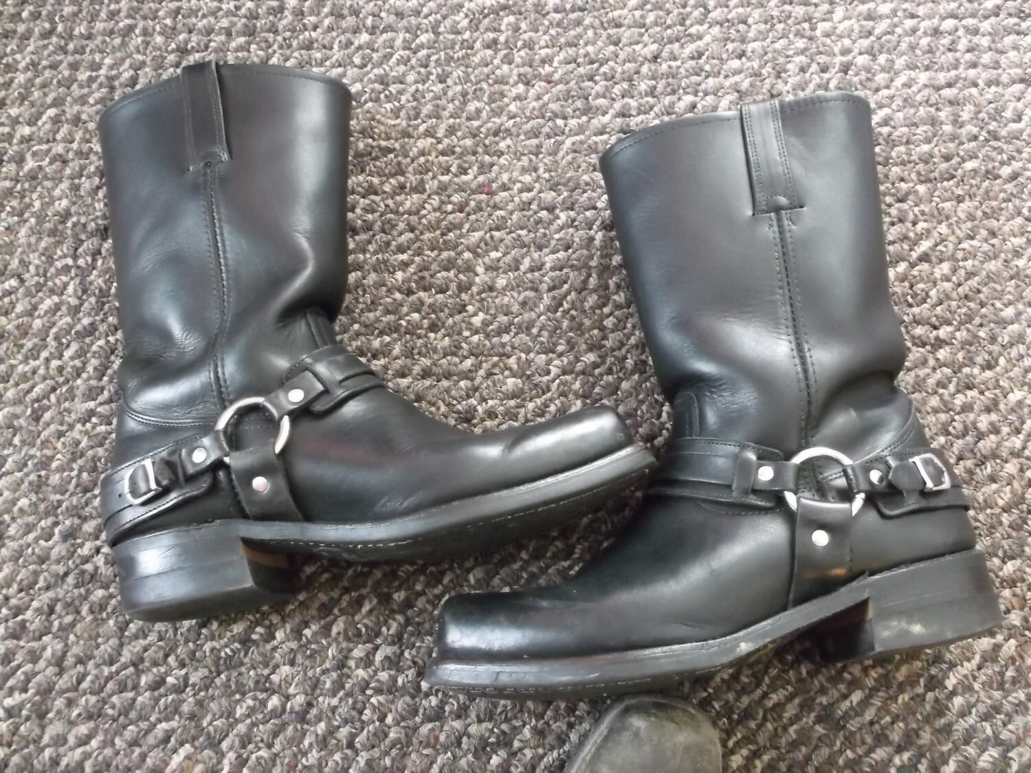 Vintage Frye Harness boots Motorcycle boots by Bootsandsneaks