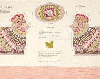 Alexander Henry - Chicken In The Kitchen - #8317D - Lt. Tea/Soft Pink