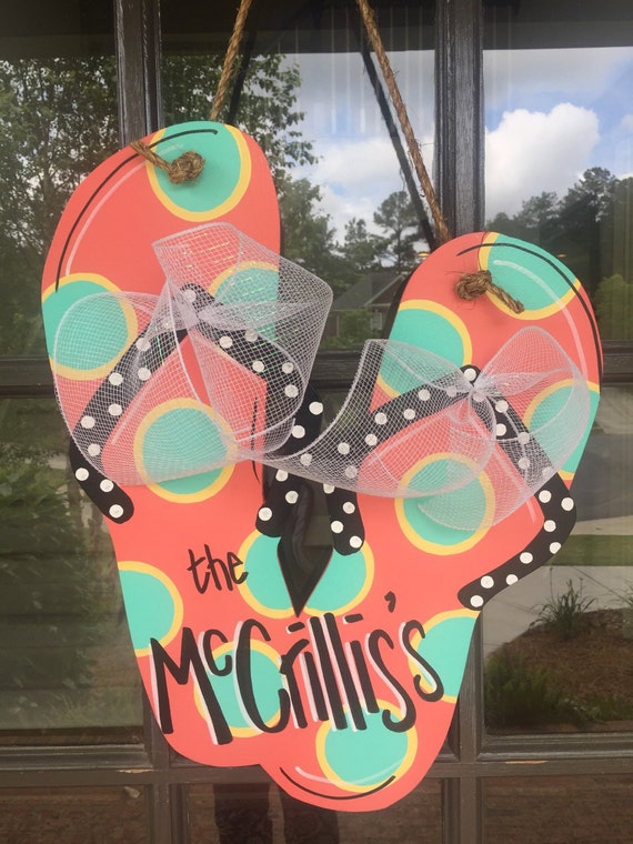 Summertime Flip Flop Door Decoration