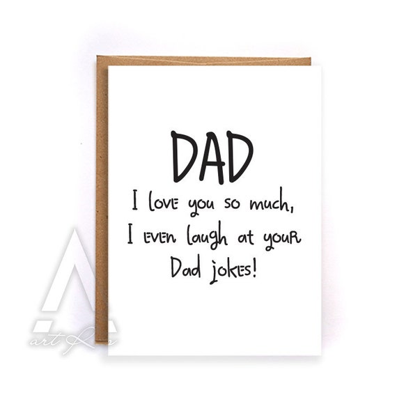 Items similar to Fathers day card from daughter, fathers day card funny ...