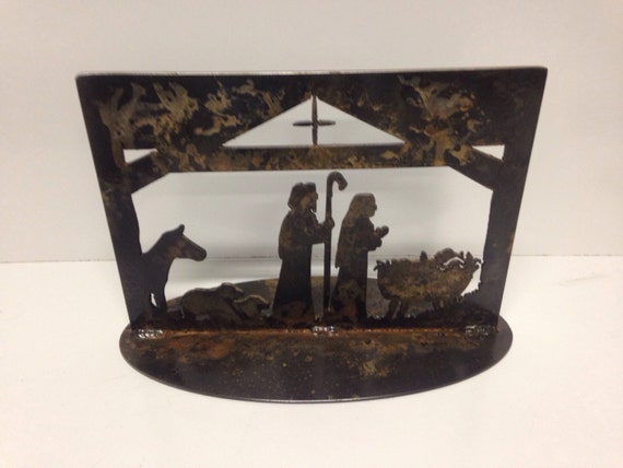 Christmas Metal Nativity Scene By CUTTINGEDGECRAFTSMEN On Etsy