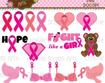 40% Off! Breast Cancer Awareness Digital Art Instant Download