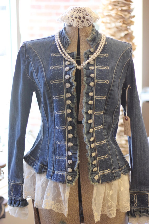 lace jean jacket
