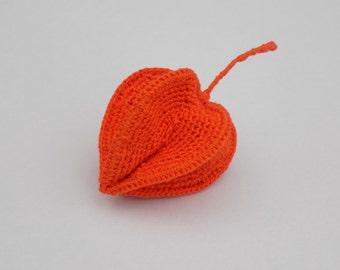 Crochet Physalis Chinese lantern Crochet Flower Pattern, original exotic crochet flower, crochet flowers, ornamental flower, crochet jewelry