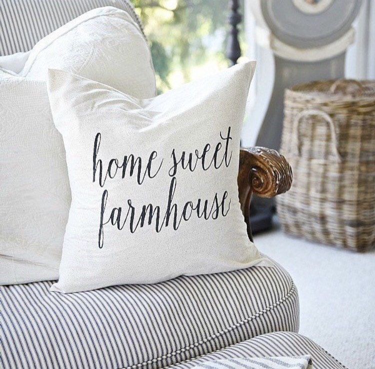 pillow cover inserts Farmhouse Sweet Pillow Home