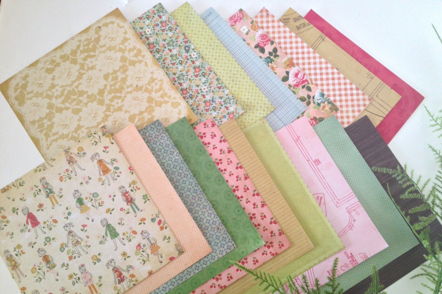 Crate Paper Pretty Party 6x6 Card Stock from BuyTheScrap on Etsy Studio