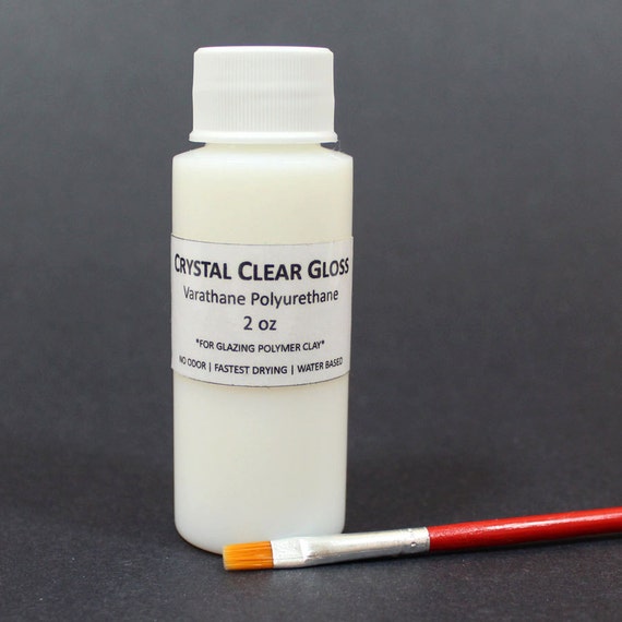 2oz Crystal Clear Polyurethane Gloss for Polymer Clay with One