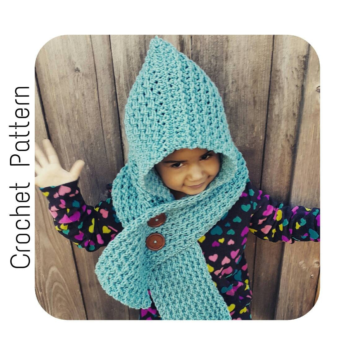 Crochet Scoodie PATTERN Crochet Pattern by SerendipityasAlways