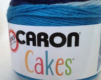 Caron Cakes Blueberry Cheesecake, Caron yarn, wool yarn, acrylic yarn, acrylic wool mix, variegated yarn