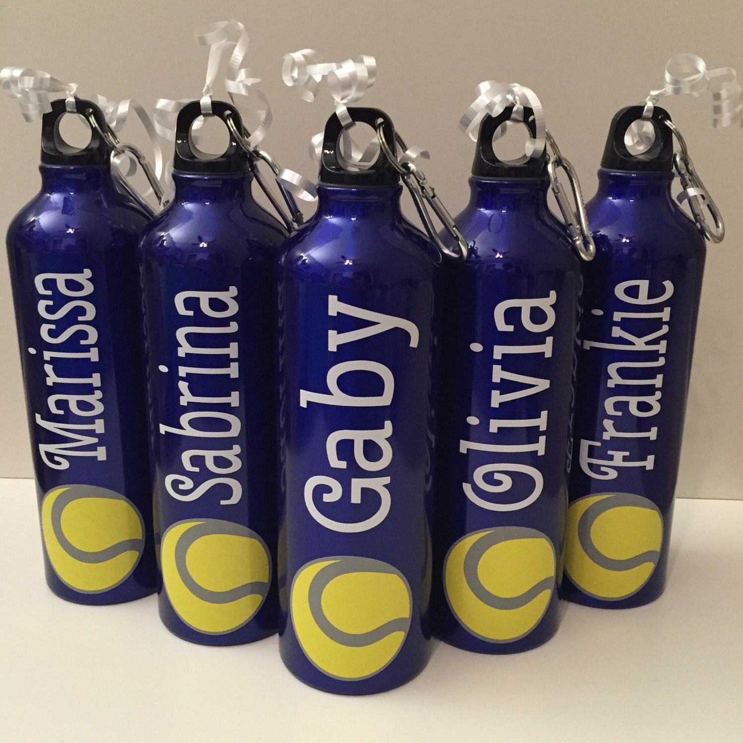 personalized tennis water bottle