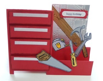 Red Toolbox Birthday or Father's Day Card
